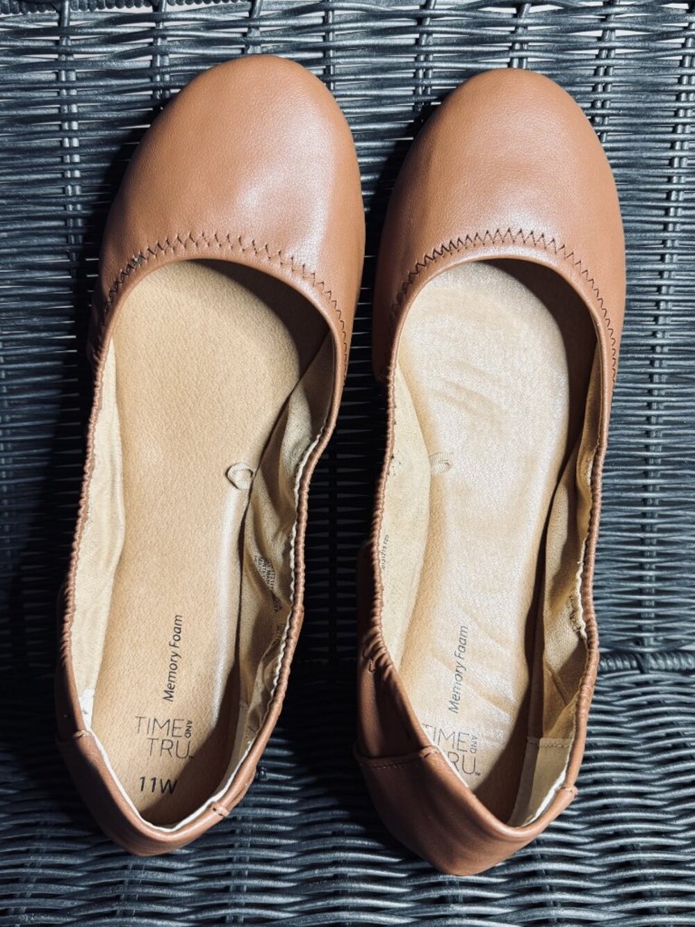 Women's Time and Tru Flats, Size 11W